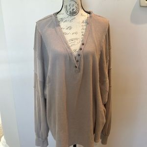 Free People- We the free waffle knit top